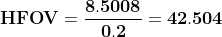 가로FOV(HFOV)
